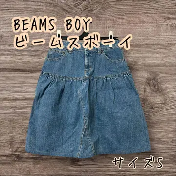 BEAMS BOY 빔즈 보이 데님 플레어 스커트 사이즈 0