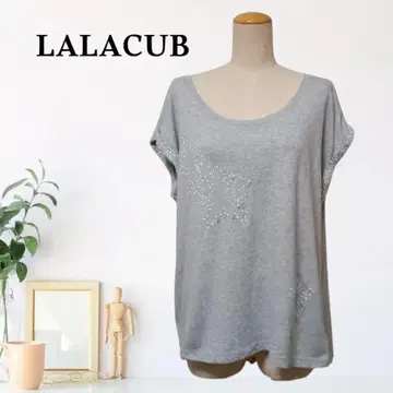zB476 [ F ] LALACUB 벌룬 슬리브 캐주얼 라메 티셔츠