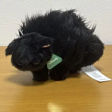 세코나오 낯을 가리는 고양이 검은 고양이 봉제 인형