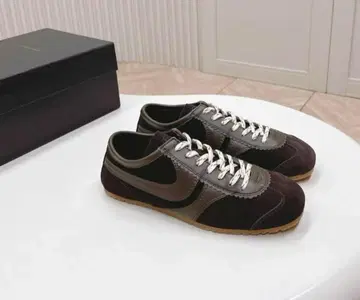 DRIES VAN NOTEN 다크 브라운 스웨이드 스니커즈 37