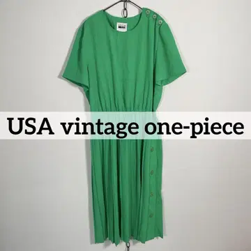 USA 제 80년대 90년대 빈티지 플리츠 드레스 원피스 페어리