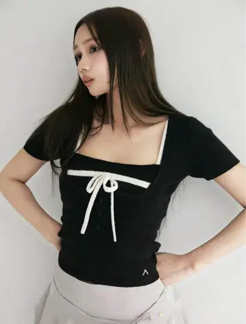 andmary Natalie ribbon set black