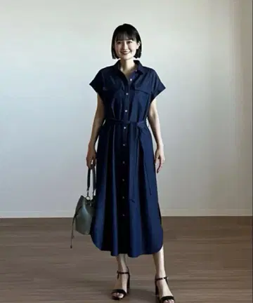 플라스테 샴브레이 원피스 S 2024