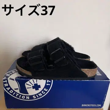 BIRKENSTOCK 버켄스탁 애리조나 퍼 블랙 37