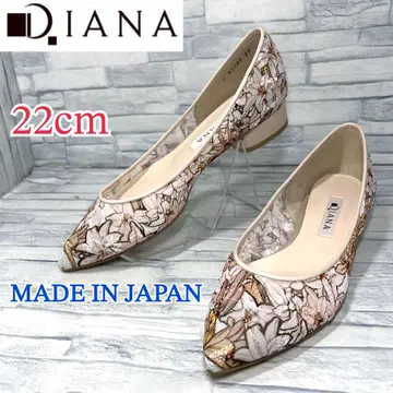 새상품 DIANA 다이애나 펌프스 회화 시리즈 뮈샤 백합 패턴 22cm