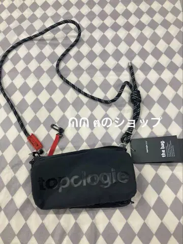 Topologie 로고 숄더백 블랙 반사 가능
