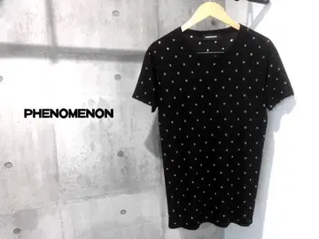 PHENOMENON 페노메논 오팔 가공 별 패턴 티셔츠 M 스타 패턴
