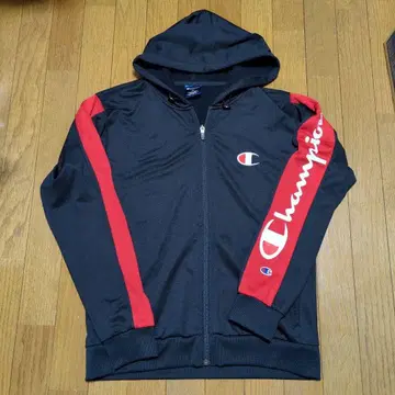 Champion 풀 집업 후드티 M 네이비/레드 챔피온 저지