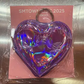 smtown 2025 aespa 하트 모양 파우치