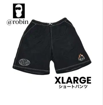 XLARGE 블랙 숏팬츠