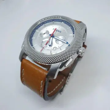Fossil 파슬 크로노그래프 가죽 벨트 손목시계 FS5063