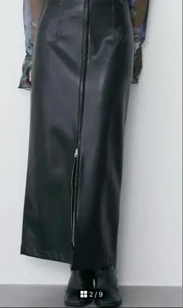 MURUA 멀티 웨이 내로우 인조 가죽 스커트 블랙 S 사이즈