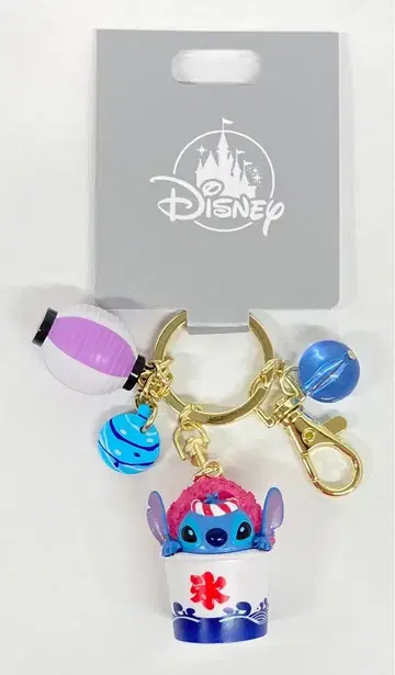디즈니 스토어 키체인/축제 Key chain Fes 스티치(빙수) 세트