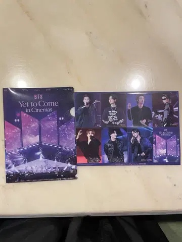 BTS 109 시네마 내장객 특전 미니 클리어 파일