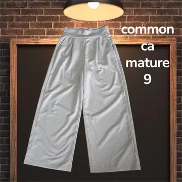 common ca mature 꼼사 마 캐주얼 팬츠 와이드 팬츠
