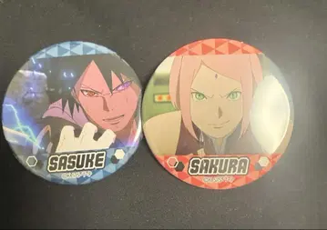 NARUTO 캔뱃지 사스케 사쿠라