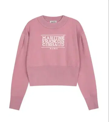 마리떼 프랑소와 저버 W CLASSIC 로고 CROP 니트