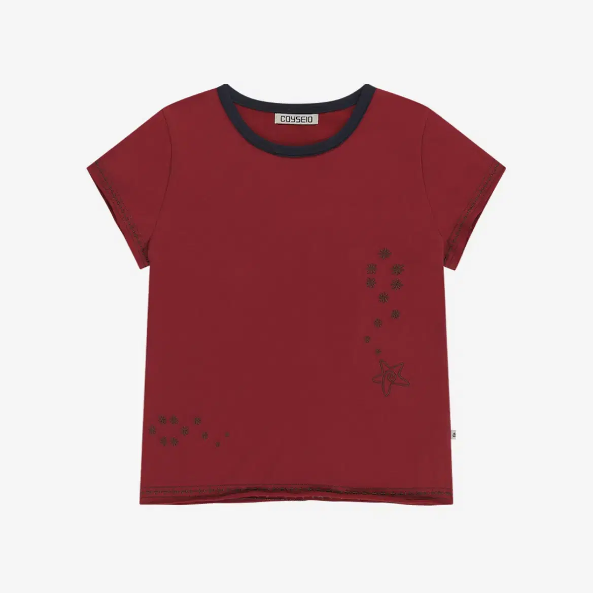 トップス coyseio PRONG SNAP MINI LOGO TEE NAVY PRONG SNAP MINI LOGO TEE NAVY - coyseio