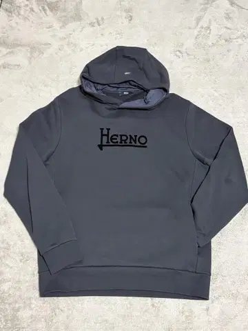 [새상품급] HERNO (헤르노) 풀오버 후드티 네이비 52 사이즈