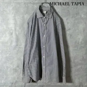 MICHAEL TAPIA 미국제 스트라이프 셔츠 긴팔 N1282