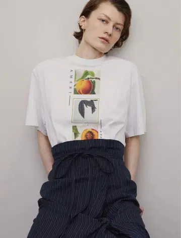 AMERI CROP FRAME PLUM TEE