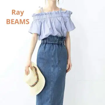 [새상품급] Ray BEAMS 오프숄더 상의