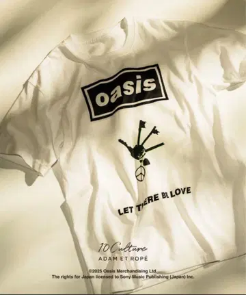 ADAM ET ROPE oasis 로고 티셔츠