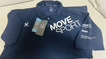 새상품 데상트 MOVE SPORT 피케 셔츠 남성용 2XO 네이비