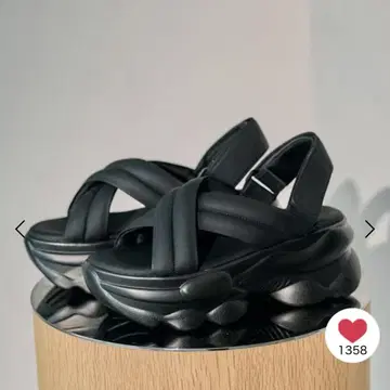 LEPSIM 크로스 스트랩 스포츠 통굽 샌들 블랙 L 24 렙심