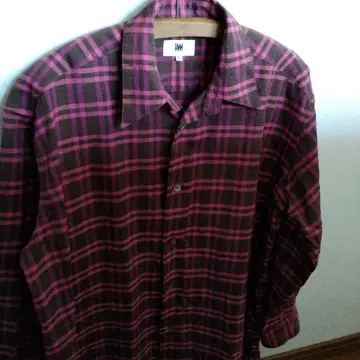 issey miyake 체크 무늬 긴팔 셔츠 L used
