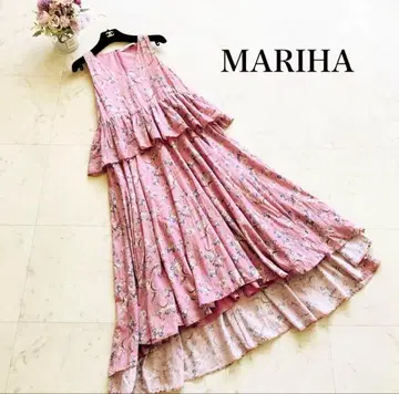 MARIHA 마리하 섬의 꿈 드레스 롱 원피스 면 100% 핑크