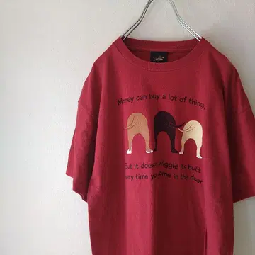 PRAIRIE MOUNTAIN 티셔츠 애니멀 티셔츠 도그 빨간색