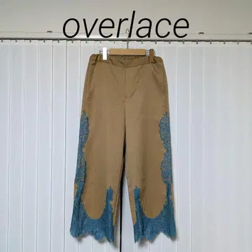 overlace 레이스 배색 팬츠 이소재