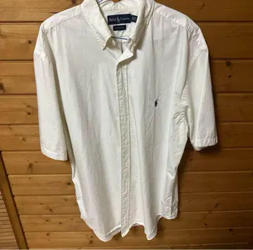 Ralph Lauren 화이트 반팔 셔츠