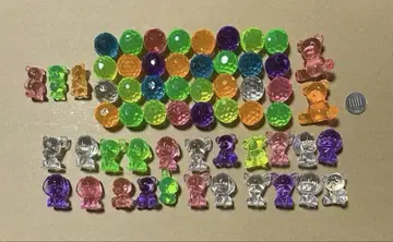 반짝반짝 보석 아크릴 스톤 59개 구체 동물 세트