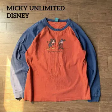 90s 00s MICKEY UNLIMITED 올드 미키 래글런 롱 T