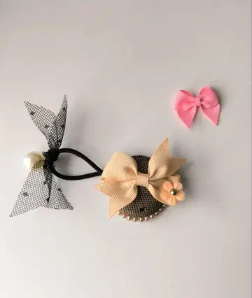 럭키 컬러 & 최애 컬러 머리끈 라이트 브라운
