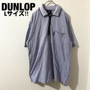 DUNLOP 새상품급 골프 하프 지퍼 반팔 셔츠 빅 사이즈 L 남성복