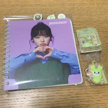 TWICE 미니 노트 LOVELYS 비스킷 참 정연