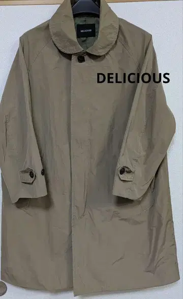 DELICIOUS 베이지 트렌치코트