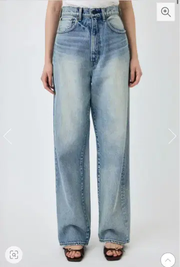 MOUSSY HW DAMAGE LOOSE 스트레이트 데님
