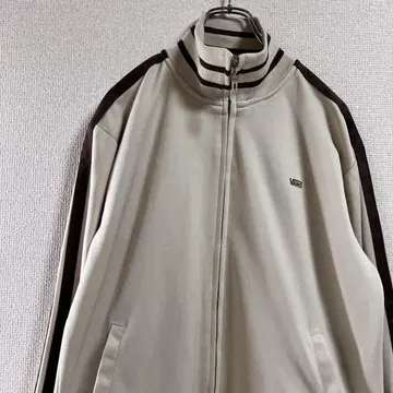 [레어] VANS 트랙 자켓 저지 브라운 베이지