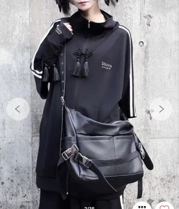 [ WEGO ] [ Whinny ] 외출 니트 백 BLACK