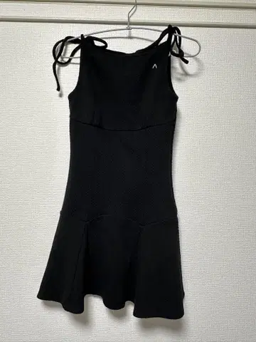 andmary Julie cable mini dress black