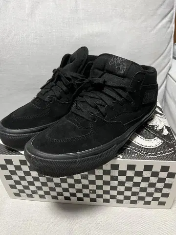 VANS HalfCab 하프캡 블랙 x 블랙 26cm