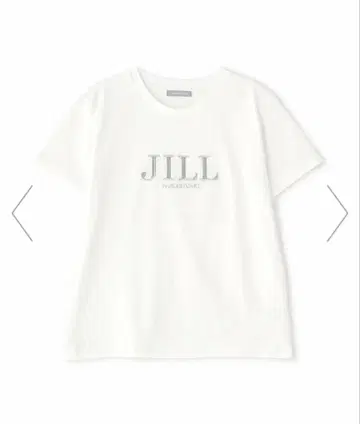 JILL by JILL STUART 자수 로고 T셔츠 오가닉 코튼