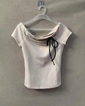 andmary Dada ribbon tops pink beige