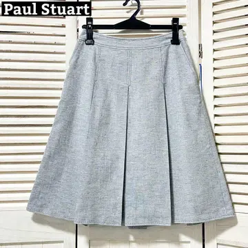 새상품급 Paul Stuart 폴 스튜어트 박스 플리츠 스커트 9