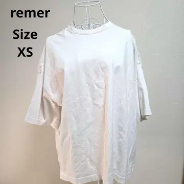 [ 오샤레 remer ] 화이트 코튼 티셔츠 사이즈 XS