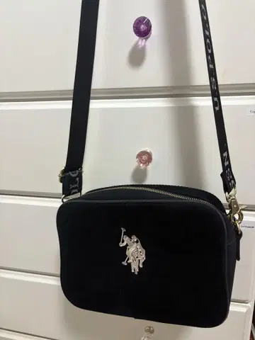 U.S. Polo Assn. 코듀로이 숄더백